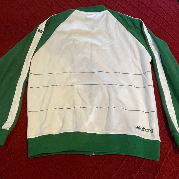 Billabong white and green warmup jacket XL - Picture 5 of 7